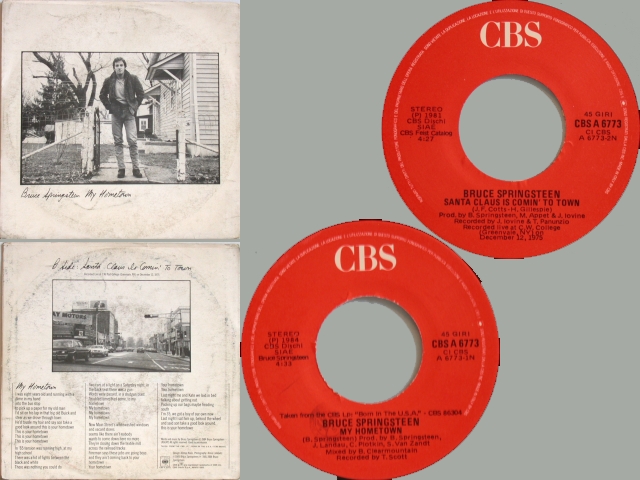 Bruce Springsteen - MY HOMETOWN / SANTA CLAUS …..